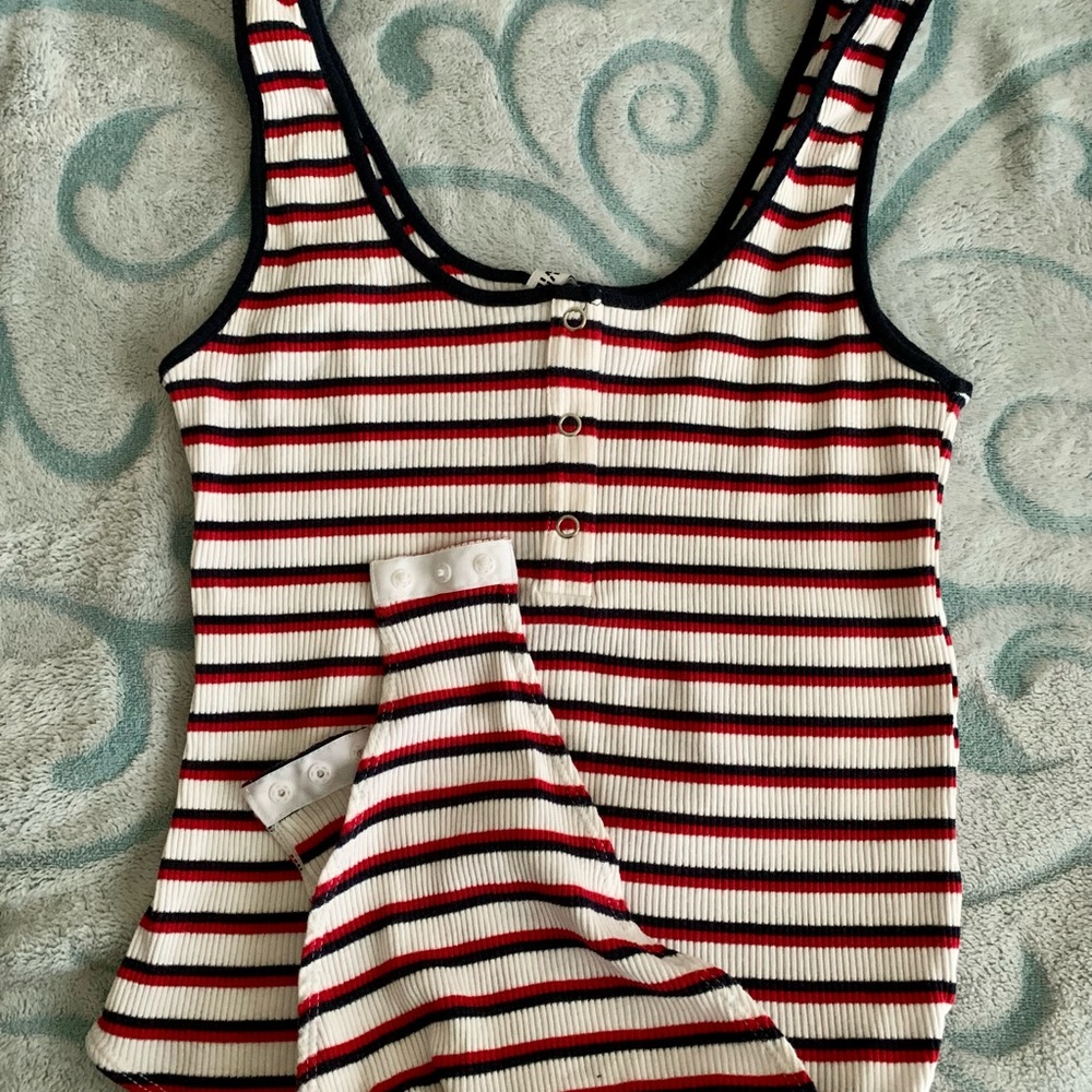 striped bodysuit